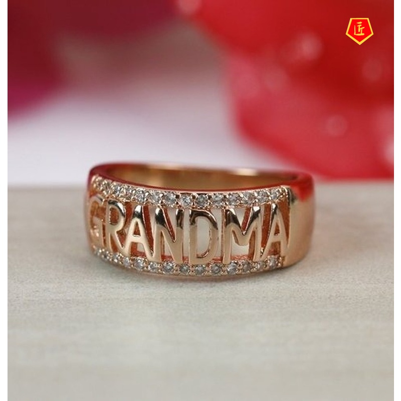 [Ready Stock]Women's Diamond 18K Rose Gold Ring