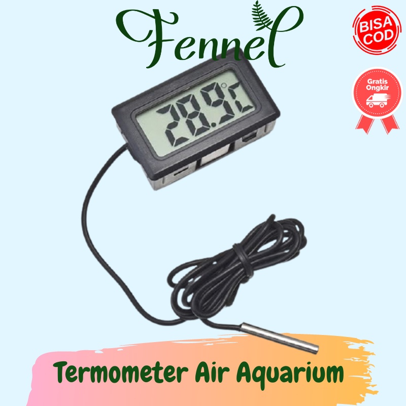 Termometer Air Akuarium dengan Kabel 1M  TPM 10