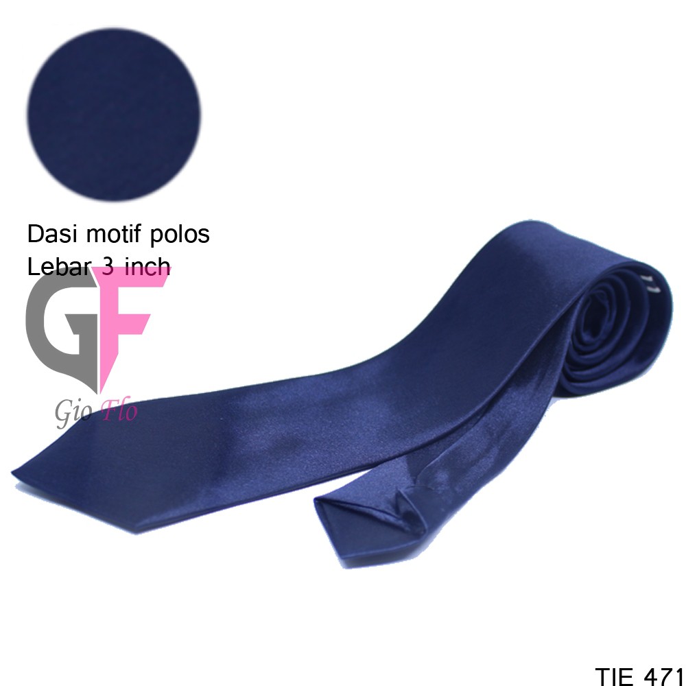 GIOFLO Dasi Pria Eksekutif Muda Dark Blue / TIE 471