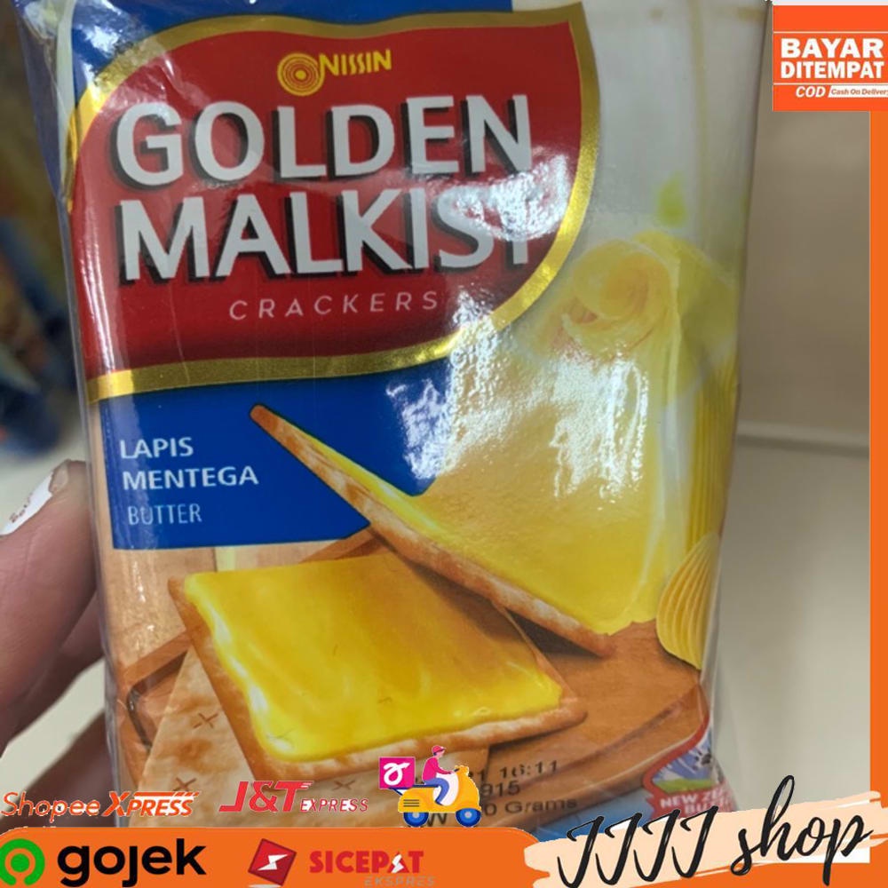 

Nissin Golden Malkist Crackers Biskuit Cemilan Snack Rasa Lapis Mentega Berat Bersih 200gr