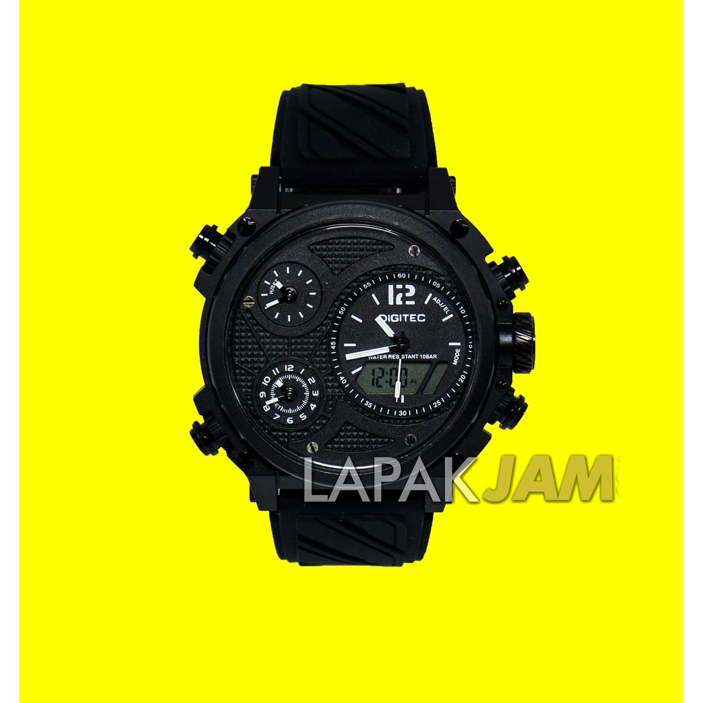 Jam Tangan Digitec DG-3064 T Quad Time Alarm Diameter 5,5 cm Best Seller