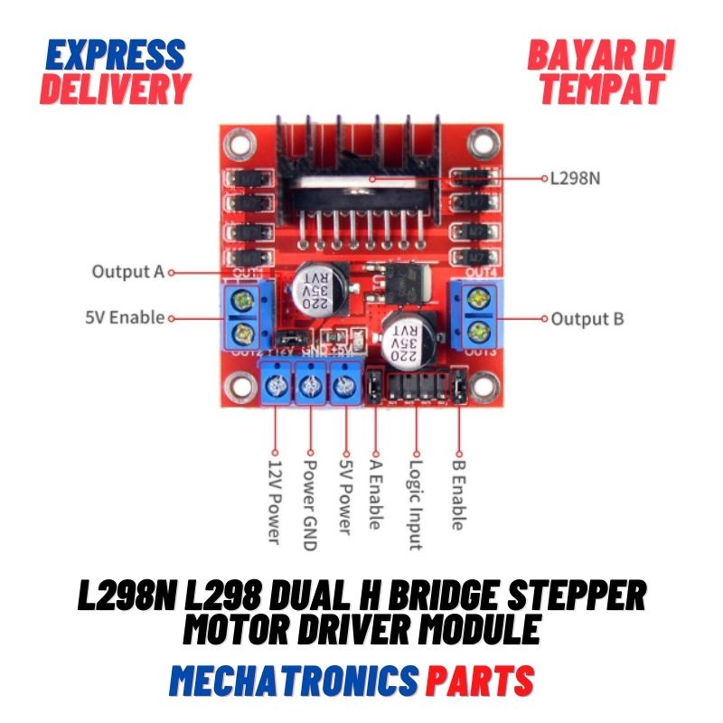 L298N L298 DUAL H BRIDGE STEPPER MOTOR DRIVER MODULE