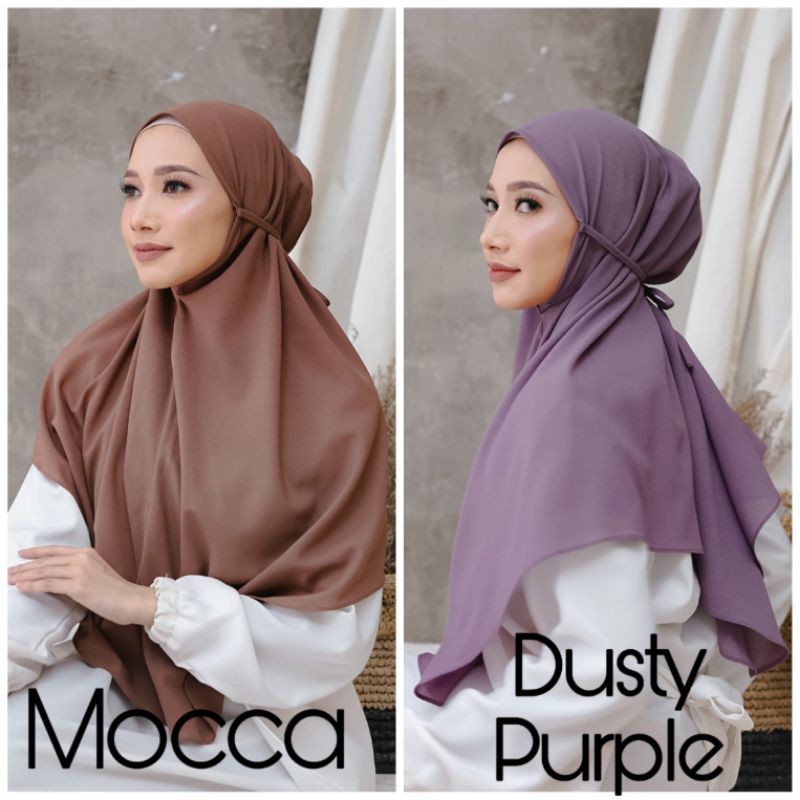 BERGO AMIRA SIZE L BESAR / KHIMAR TALI MENUTUP DADA DAN PUNGGUNG