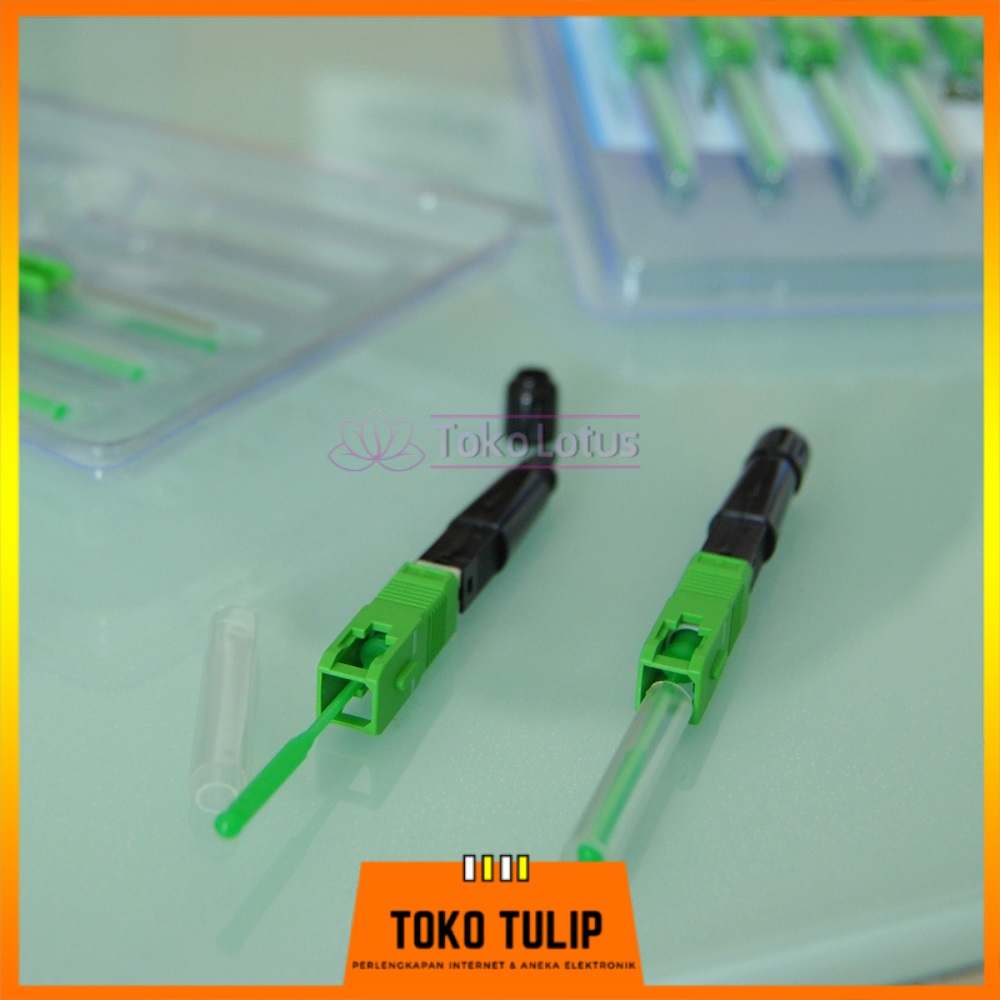 1Pack/5Pcs Splice On Connector SOC SC/APC Untuk Sambungan Kabel Fiber Optik [BISA COD]