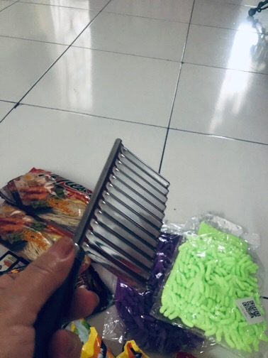 Pisau Gelombang Kentang Acar Mentimun Wortel Stainless