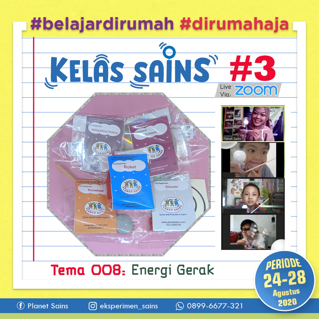  Kelas  Sains 3  Online 008 Energi Gerak Mainan  anak  SD  