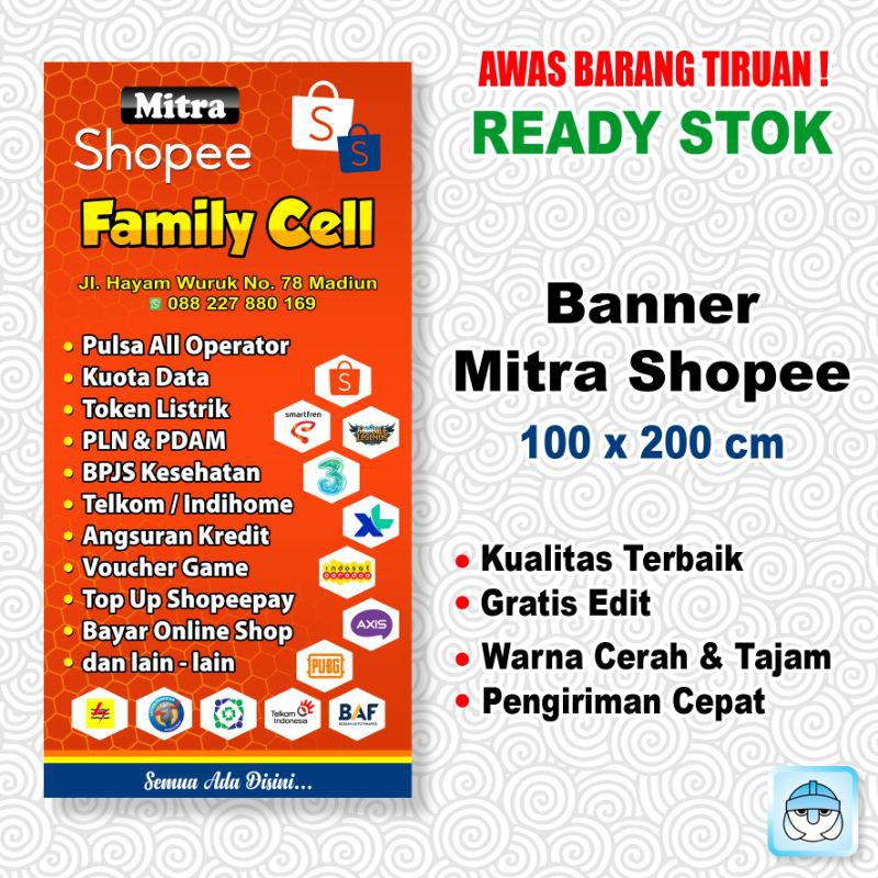 Jual Banner Spanduk Mitra Shopee Termurah Indonesiashopee Indonesia 4134