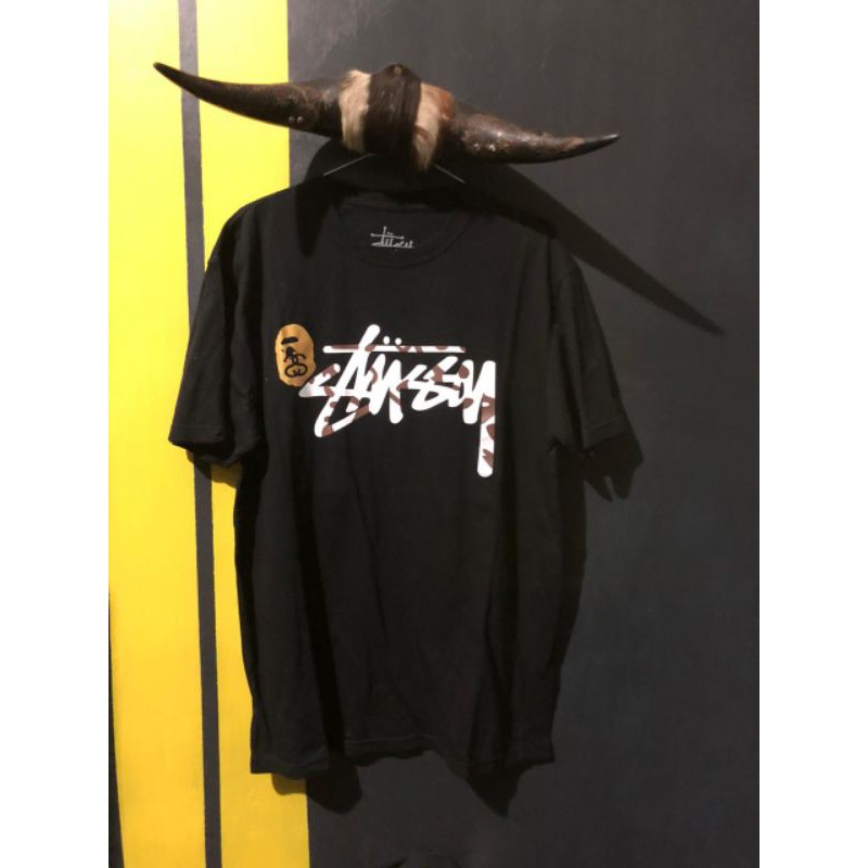 T shirt BAPE X STUSSY
