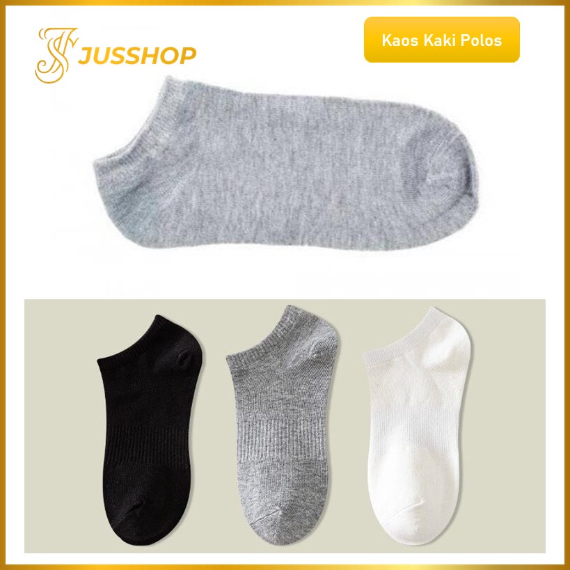 Kaos Kaki Polos Pendek Kaos Kaki Dewasa Pria Wanita Ankle Socks Unisex