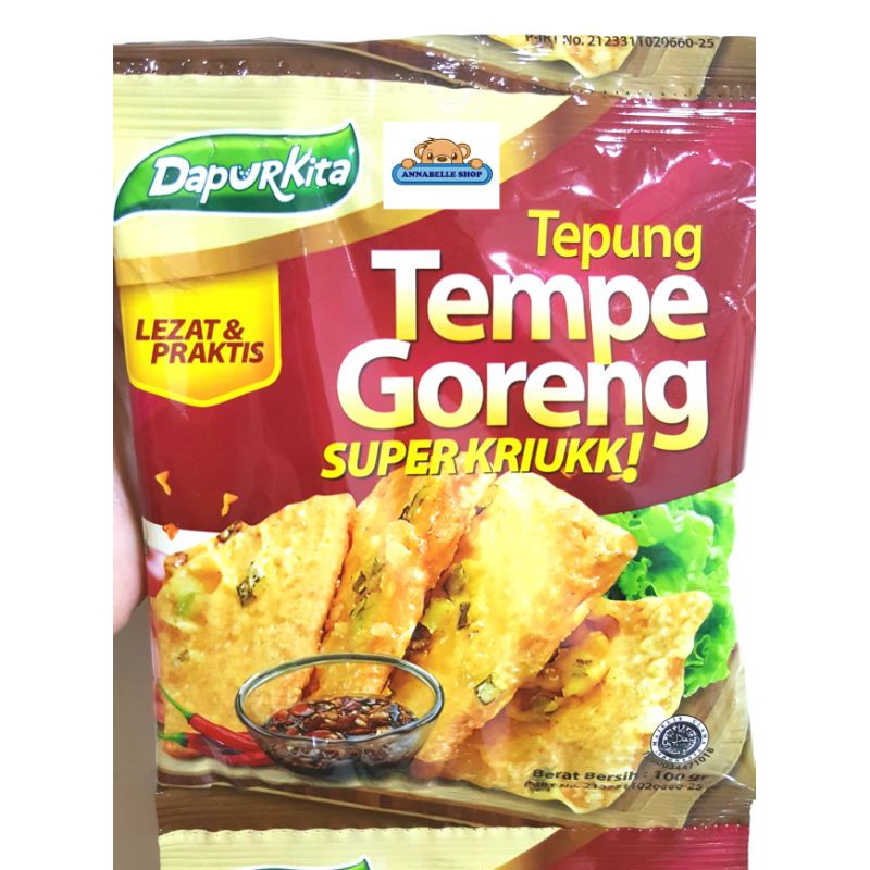 Tepung TEMPE Goreng Kriuk DapurKita 100gr 1 renteng isi 10 Dapur Kita