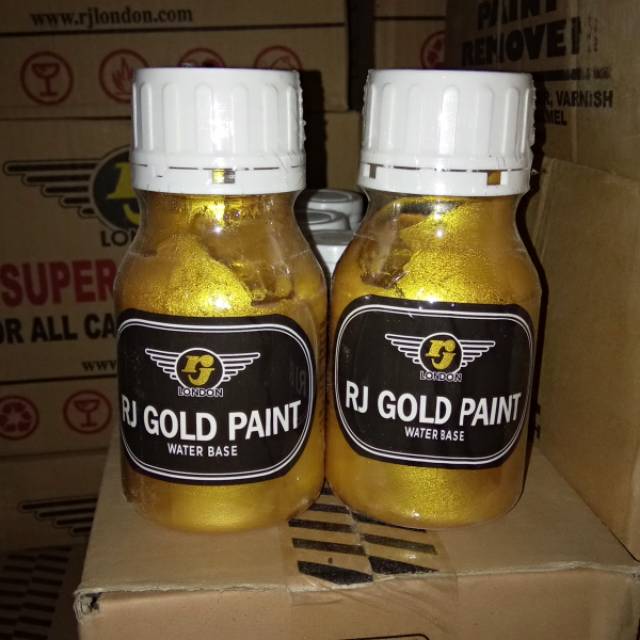 cat warna gold ukuran 250gr untuk kayu dan besi