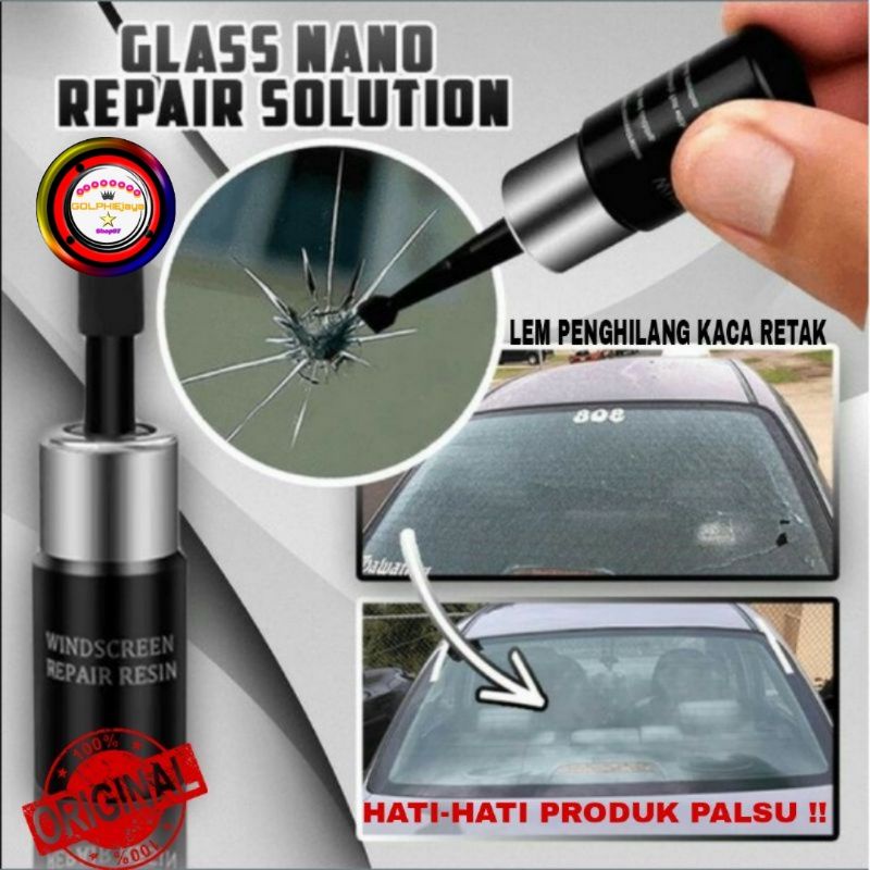 LEM KACA MOBIL ANTI RETAK ORI / LEM PENGHILANG RETAK KACA MOBIL AMPUH / LEM PENGHILANG RETAK KACA IN