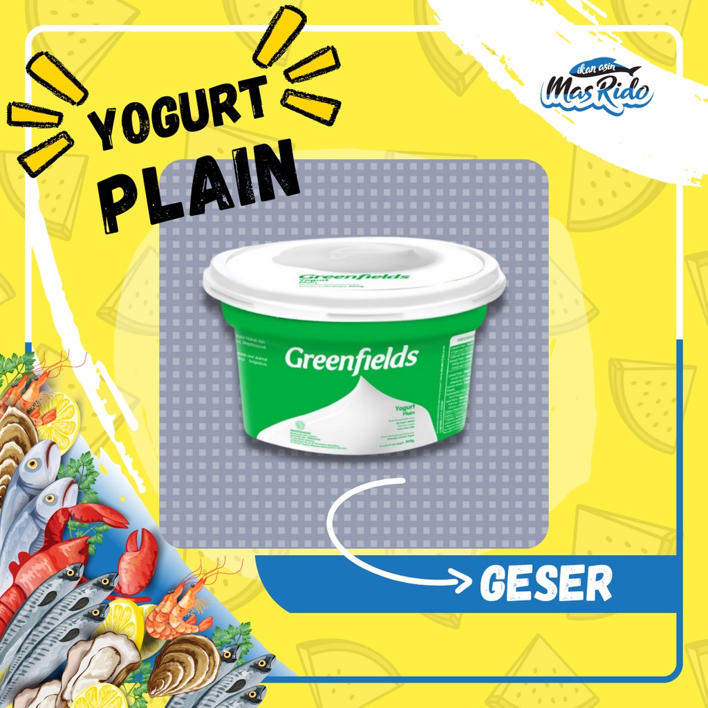 

Greenfields Yogurt Plain 500 Gram Yogurt Tanpa Rasa Dari Susu Segar