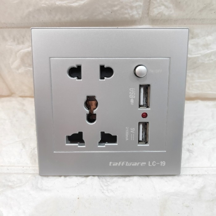 steker inbow usb charger steker listrik rumah stop kontak universal