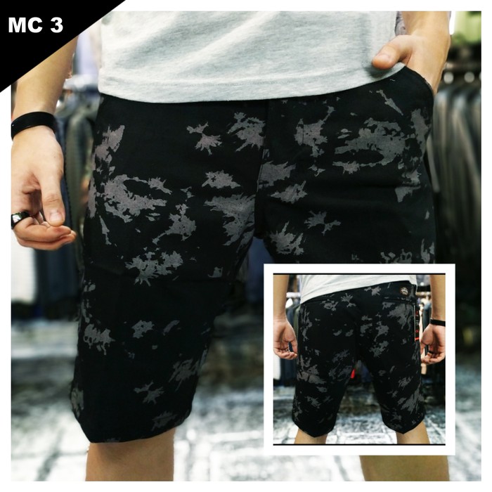 At85 Celana Pendek Cowok Casual Kolor Distro Pria Import Surf 8517KC  Motif Distro | Original Ovil -