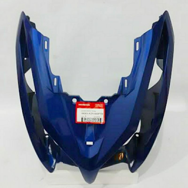 Cover Front Reflektor Panel Lampu Depan Vario 125 Fi Techno Biru Tua Metalik Asli HGP 64301-KZR-600P