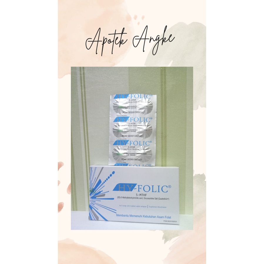 HY-FOLIC FC TABLET / HY FOLIC / ASAM FOLAT / FOLIC ACID / SUPLEMEN IBU HAMIL