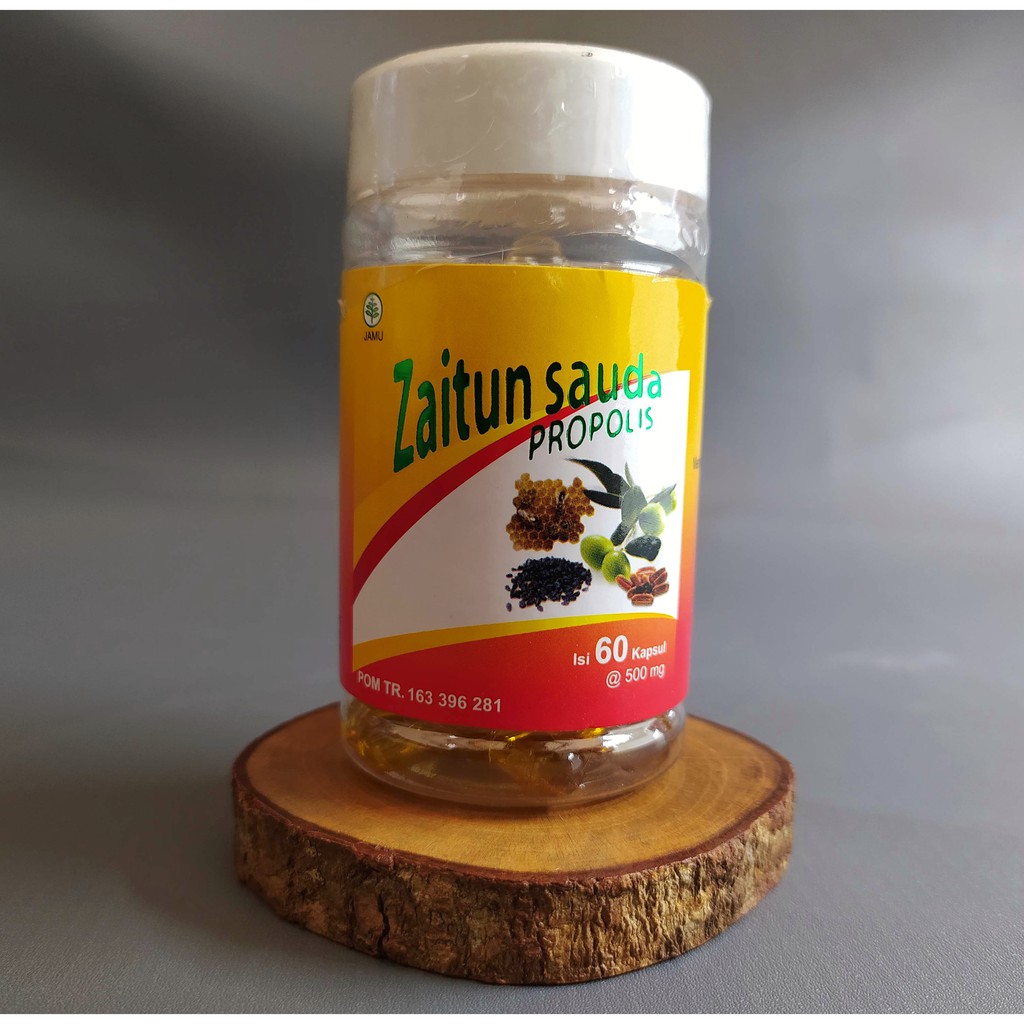 Zaitun Sauda Propolis Zaitun + Habbatussauda + Propolis 60 kapsul Halal Herbal Sunnah Biidznillah