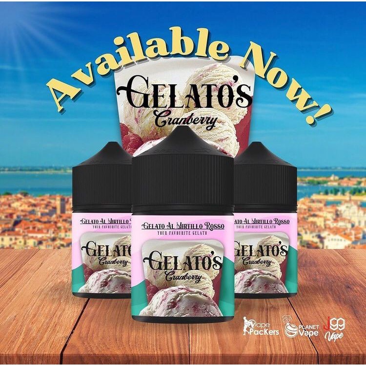 Gelato's Series Gelatos 60ML by J99 Vape x Vapepackers Berpita Cukai