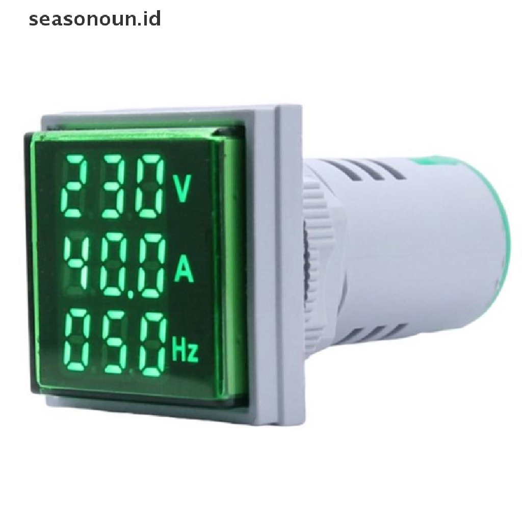 3 in 1 Voltmeter Ammeter Digital LED AC0-100A 60-500V 22mm