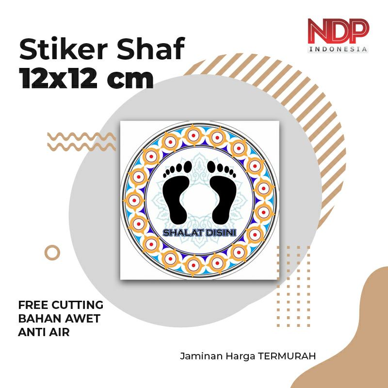 

Stiker Shalat Shaf Masjid Musholla Langar Surau