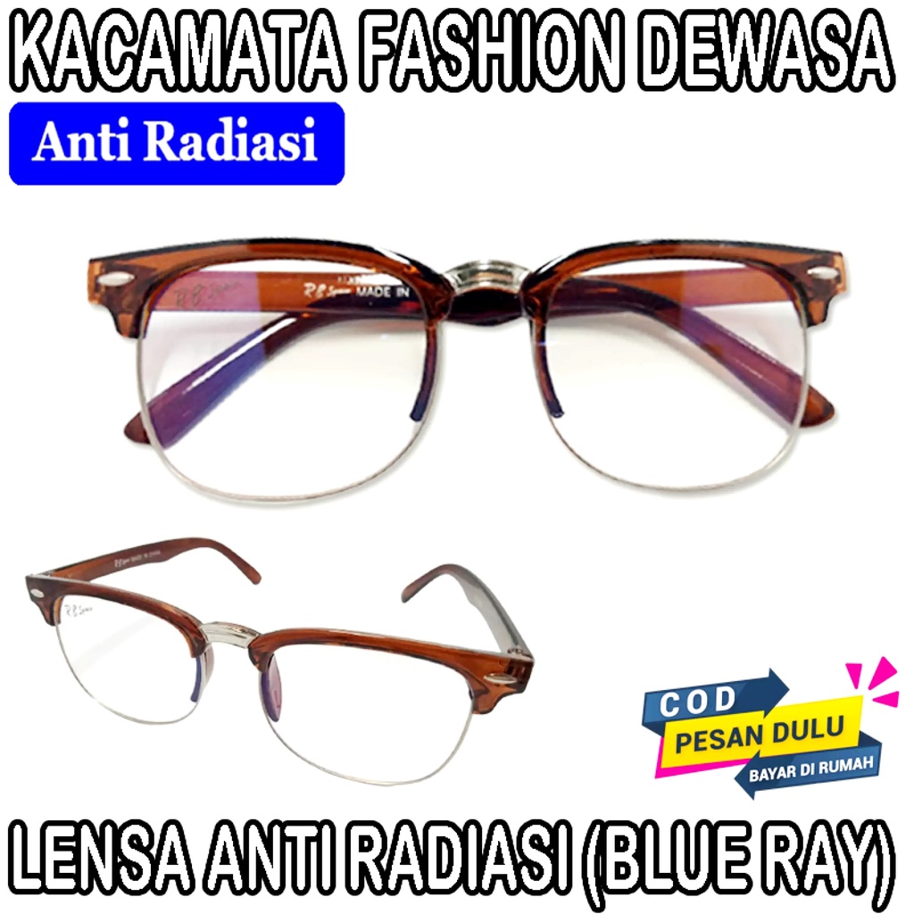 Kacamata Anti Radiasi Blueray Komputer / HP Retro 036ZK