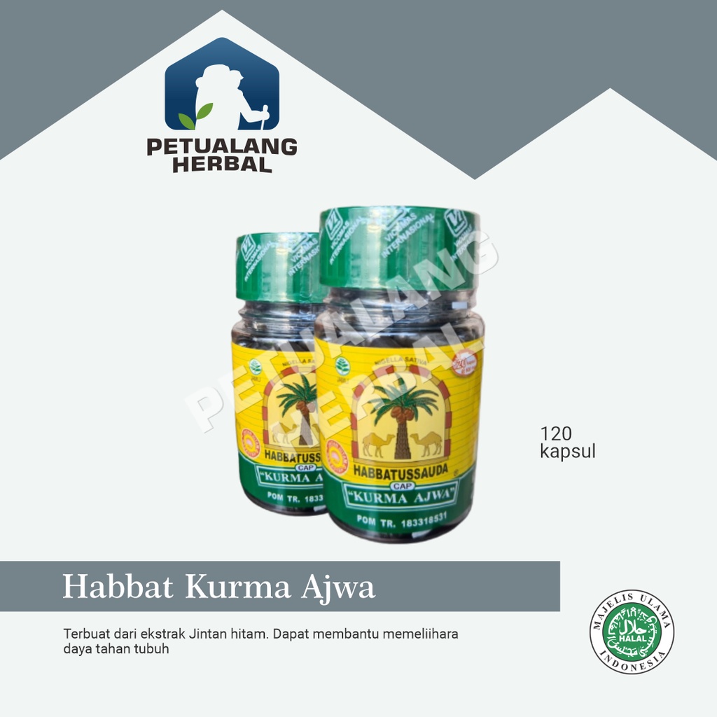 

Habbatussauda Kurma Ajwa 120 kapsul