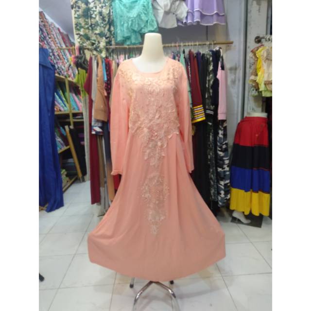 Gamis payet jumbo gamis big size gamis pesta jumbo