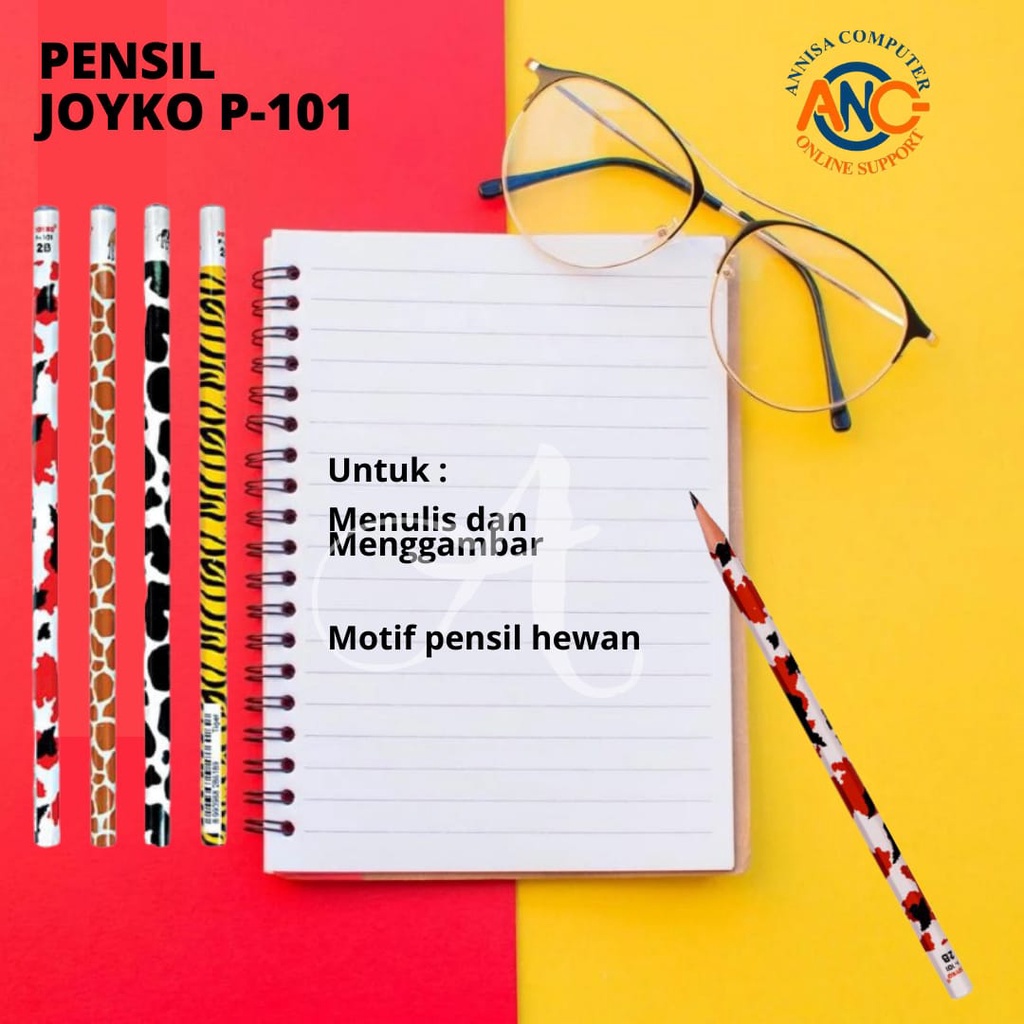 

PENSIL JOYKO P - 101 2B Animal Kingdom 2 / 1 BOX 12 PCS / Pencil ORI
