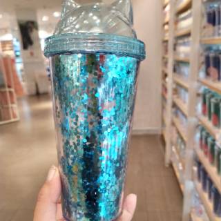 Miniso tumbler glitter  cat  ears Shopee Indonesia