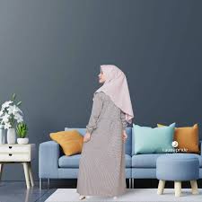 RAUNA Gamis Anak RA 276 Coklat size XL