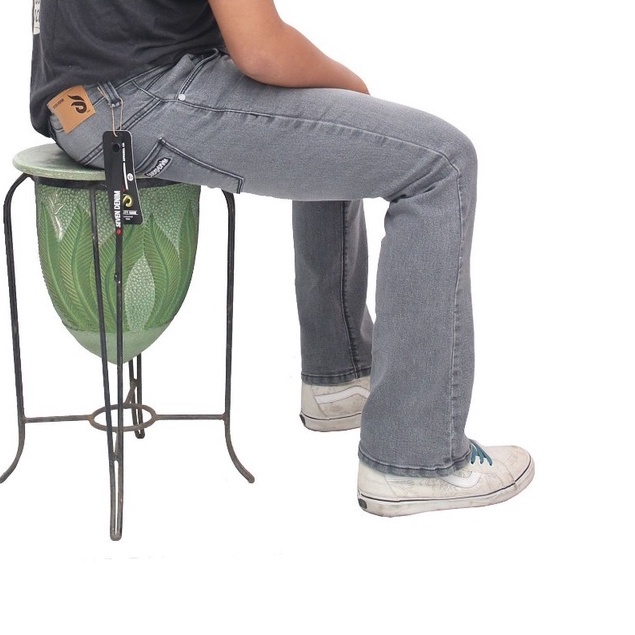 Celana Cutbray Pria Wanita Katok Jeans Cowok Cewek Kualitas Premium Cheap Monday Black