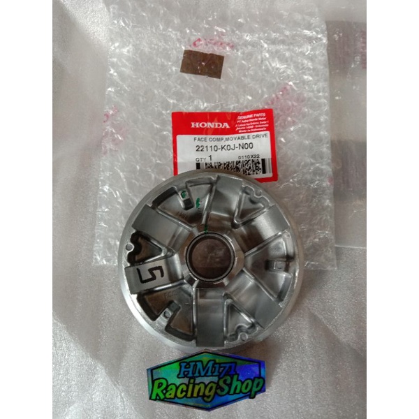 rumah roller bubut custom 13,5 /13,8 pulley racing kode K0J  genio, beat deluxe, Scoopy new 2021 2022 2023 pulley bubutan puli bubut