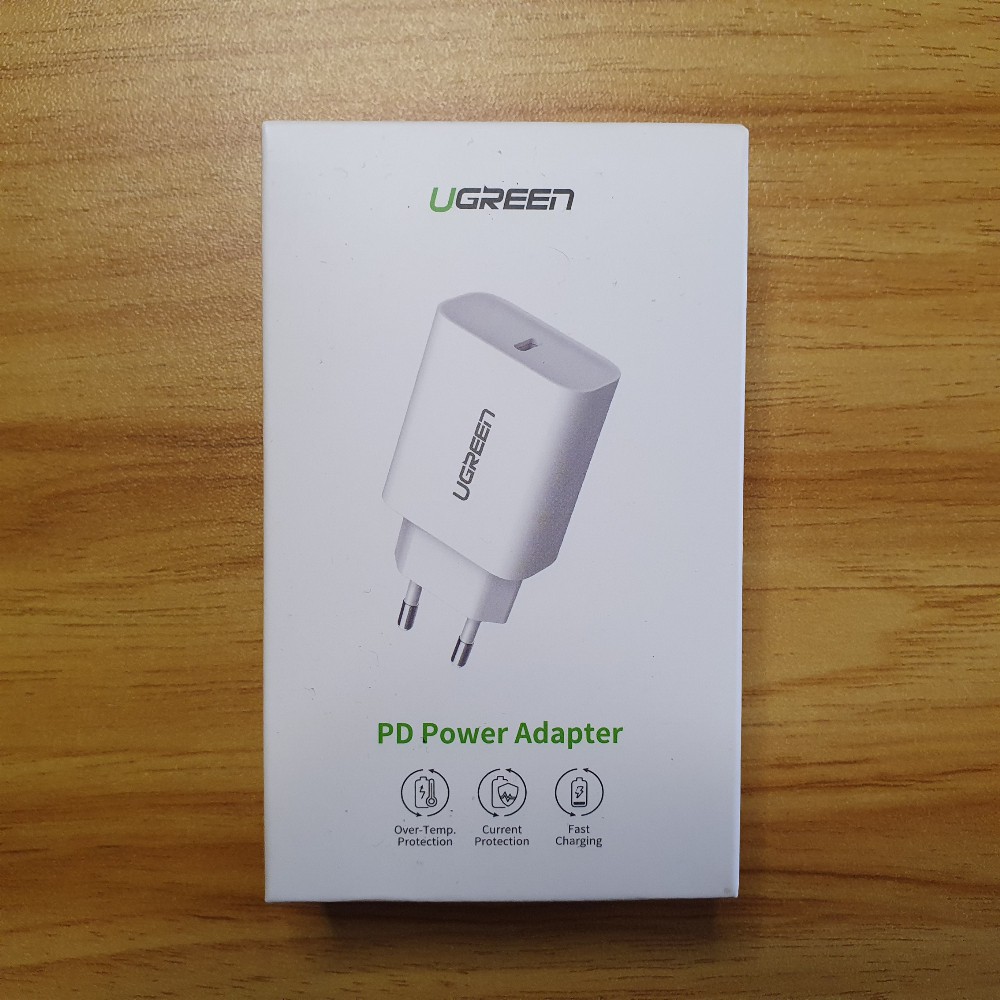 UGREEN Charger Type C Quick Charge with PD 18 watt WHITE- 60450