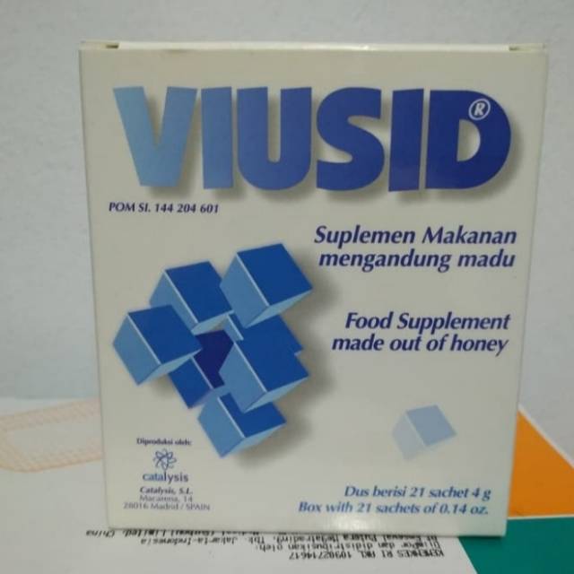 Viusid sachet suplemen makanan mengandung madu