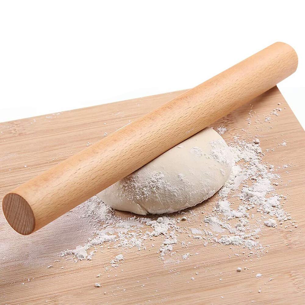 Rolling Pin Kayu Untuk Adonan Kue Panjang 25 Cm Diameter 2 Cm