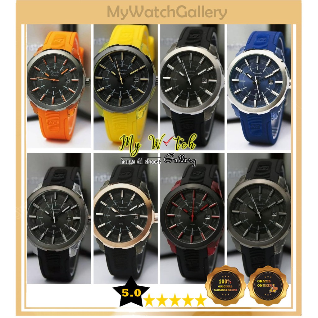Jam Tangan Alexandre Christie / Alexander Pria AC 6553 MD Original Diameter 4,2 cm