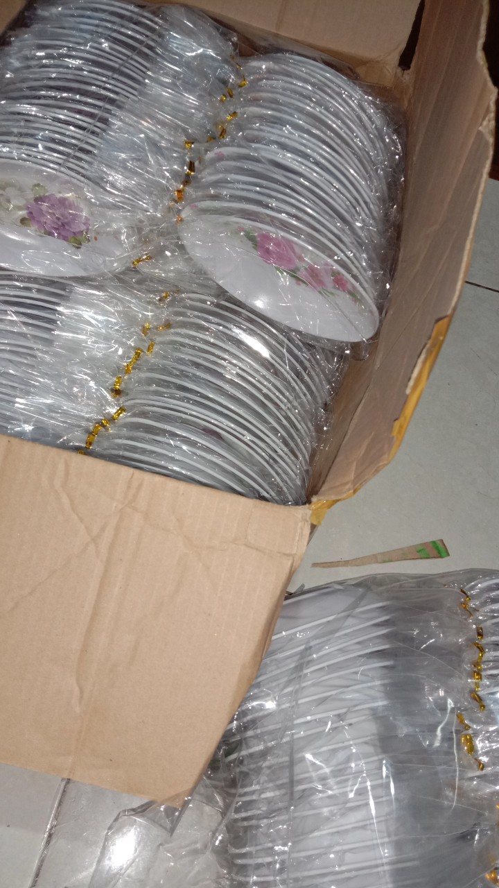 Souvenir Mangkuk Oval Melamin Kemasan Plastik