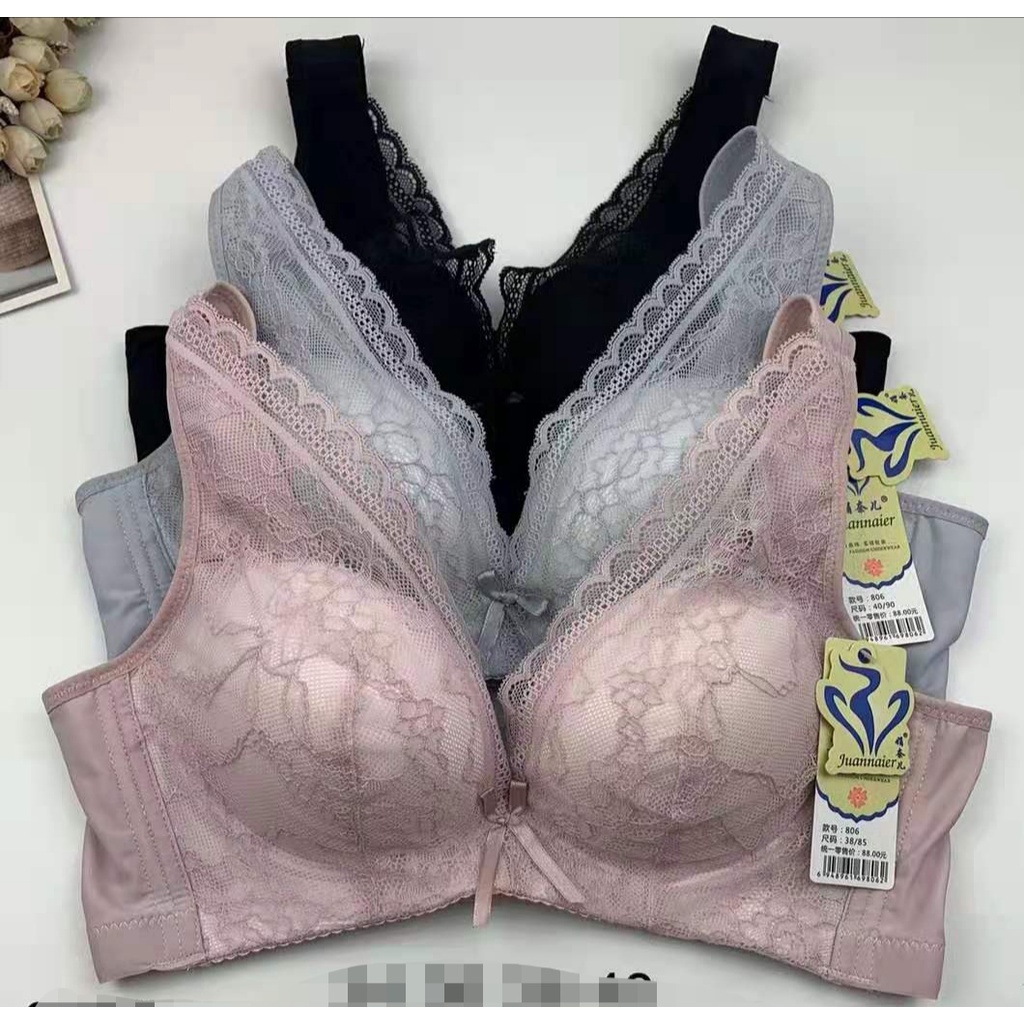 BRA / BH WANITA 806 KAWAT UKURAN 34-40 KAIT 3 PAKAIAN DALAM WANITA BAHAN HALUS IMPORT