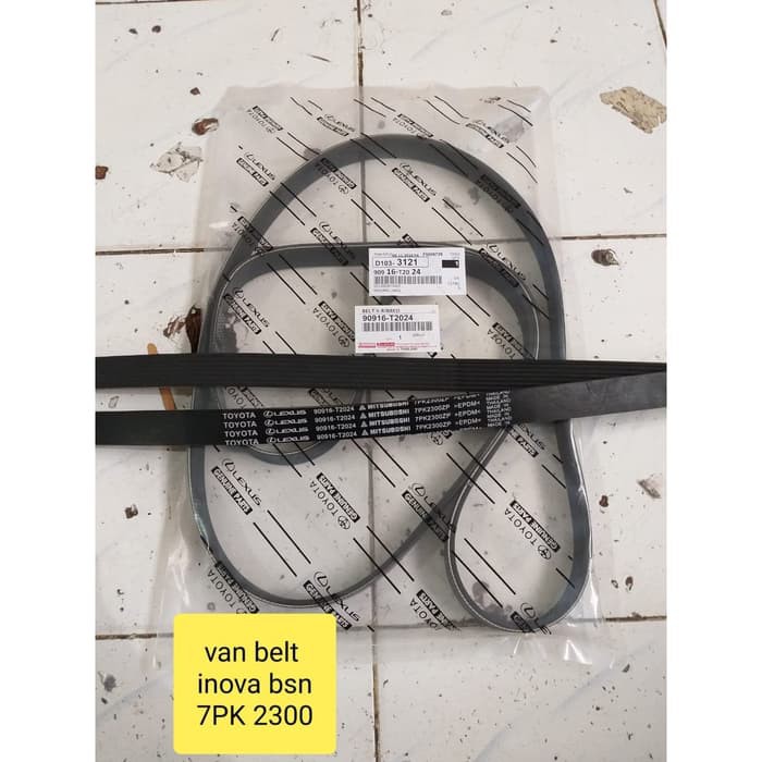 V-belt Van Rib Belt Fanbel Tali Kipas Toyota INNOVA BENSIN INOVA 7pk 2300 Original 90916-T2024