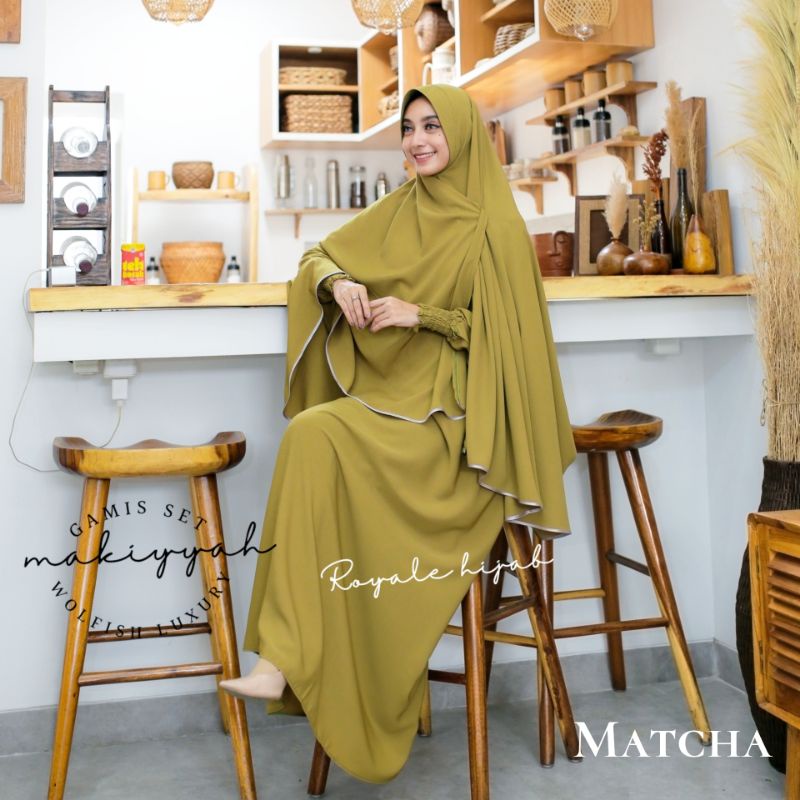 Makiyah syari XXL -XXXL gamis jumbo gamis akhwat gamis cadar tali