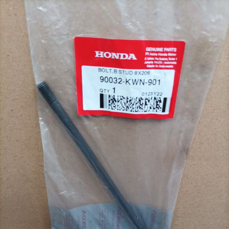 90032 KWN 900 Tiang Baut Blok bolt B STUD 8X206 Vario 125 150 PCX 150 original
