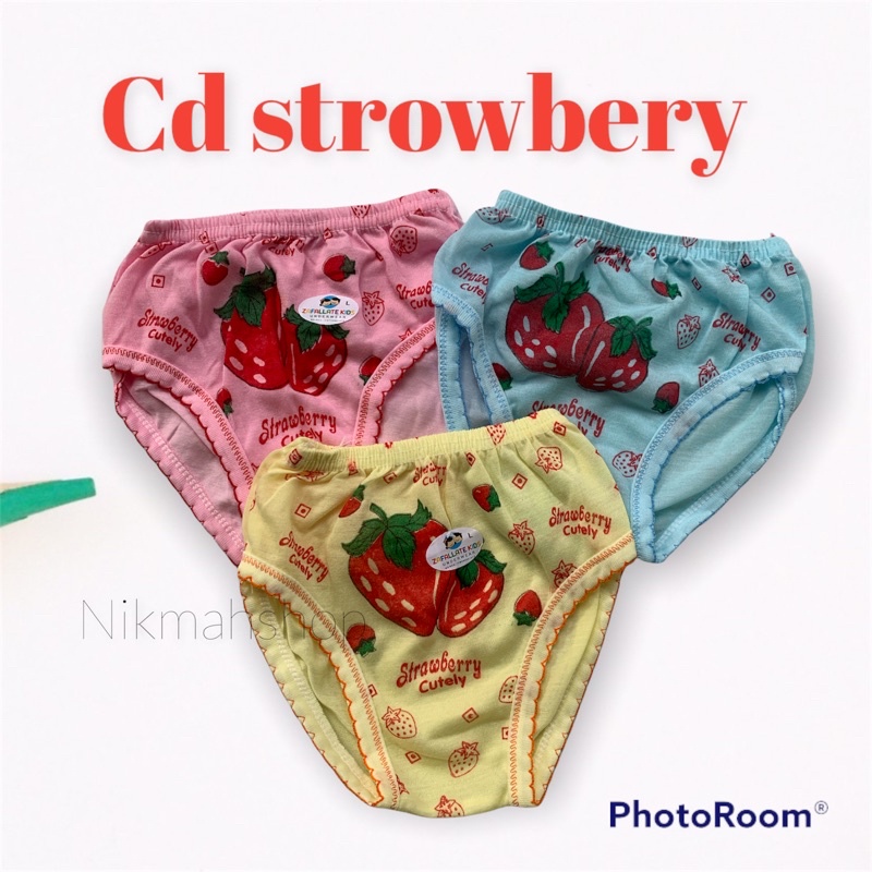 12pcs Celana dalam anak obral STROWBERRY