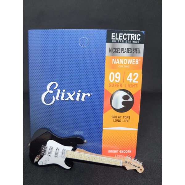 Senar Gitar Elektrik Elixir Nanoweb 0.09