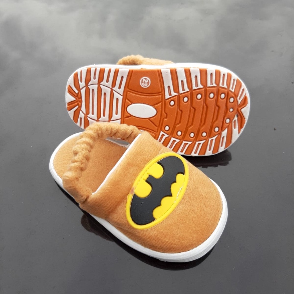 VINANDOZ STA02 Sepatu Sandal Anak Laki-laki Umur 1 2 3 tahun - Sandal Tali Anak Motif Batman - Anti slip