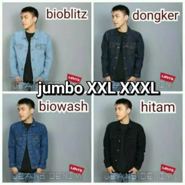 PROMO MURAH JAKET JEANS PRIA JAKET PRIA JAKET JUMBO JAKET JEANS JUMBO