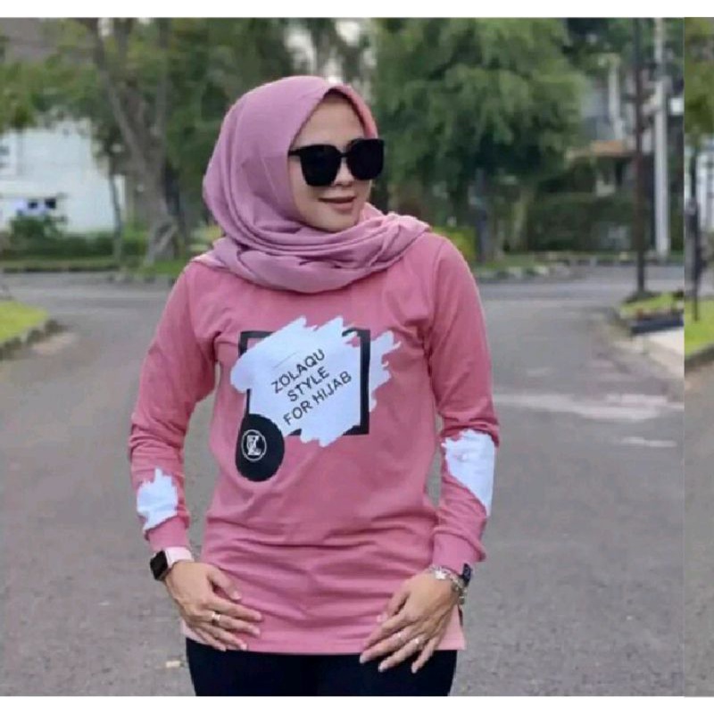 Atasan Zolaqu wanita KAOS ZOLAQU SWEATER