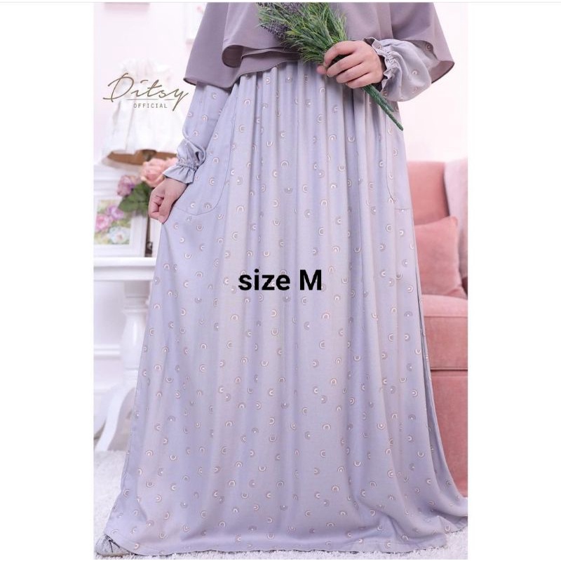 RAINBOW GREY NIGHTGOWN SIZE M DITSY JUNI 2021