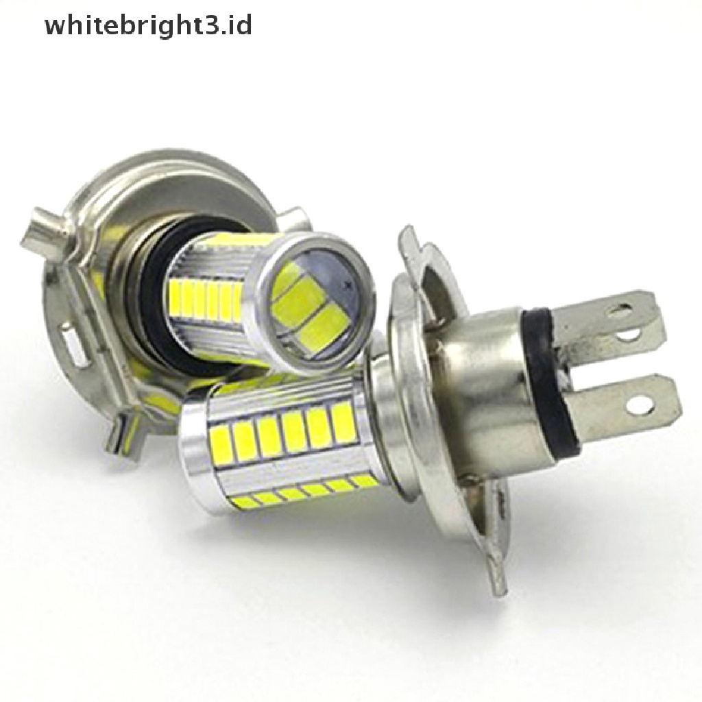 (whitebright3.id) Bohlam LED H4 33 SMD 5630 5730 Untuk Lampu Depan Mobil