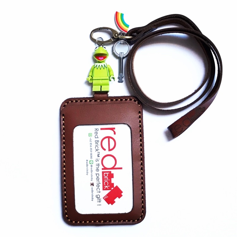 

LEGO The Muppets Kermit the Frog Name Tag Genuine Leather